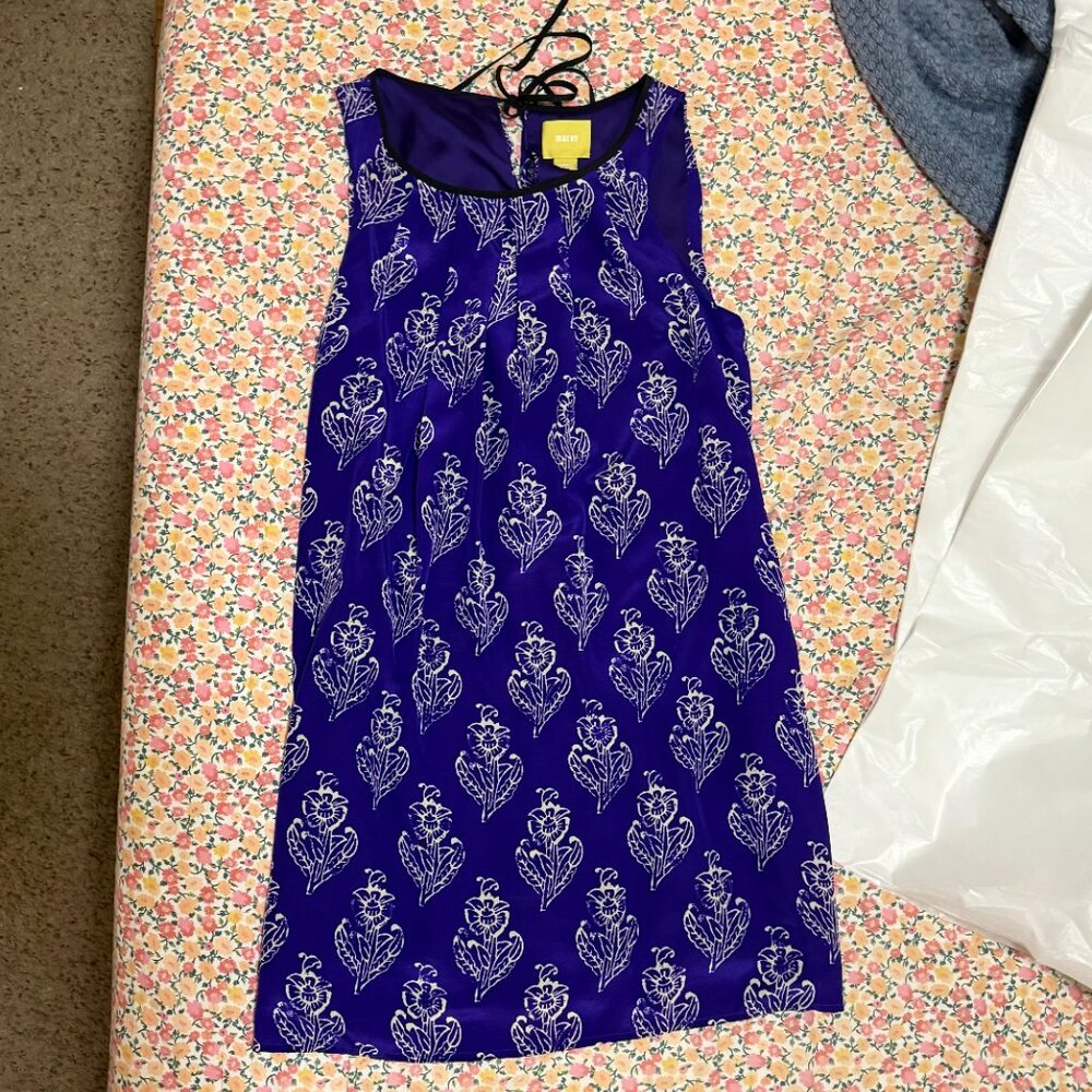 Maeve silk shift dress